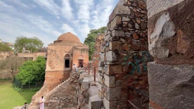 Exploring the Ancient Walls of Purana Qila in Delhi