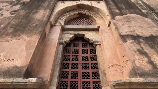 Intricate Mughal Archway at Lodhi Garden, Delhi