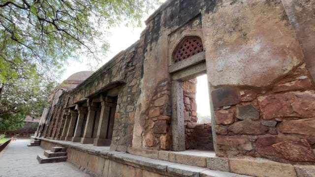 Ancient Stone Architecture at Delhi's Historic Mehrauli Complex