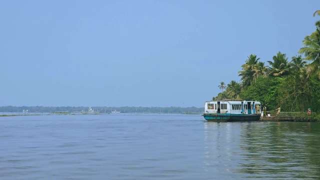 Serene Backwater Ferry Ride in Kerala, India