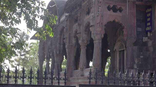 Ancient Indian Temple Architecture With Ornate Stone Carvings