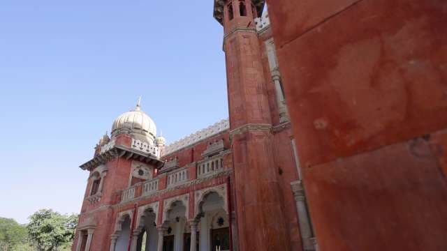 Majestic Red Sandstone Architecture of Mahatma Gandhi Hall, Indore
