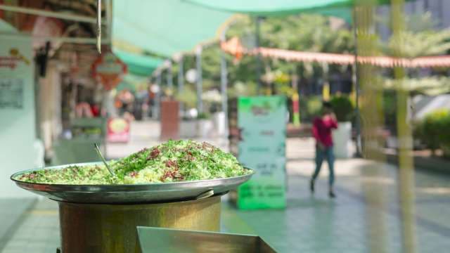 Colorful Indian Street Food Served Fresh at Outdoor Market