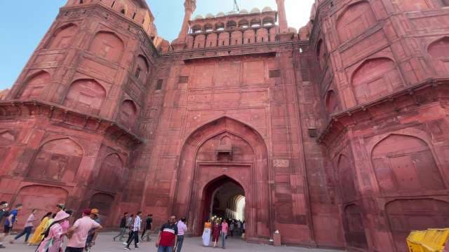 Exploring the Majestic Red Fort Entrance in Delhi