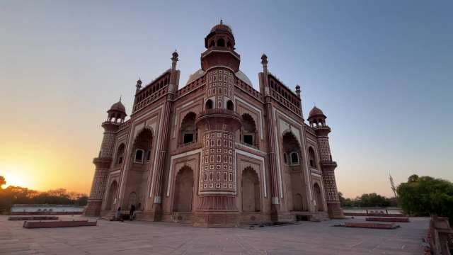 Safdarjung Tomb at Sunrise: Majestic Mughal Architecture in Delhi