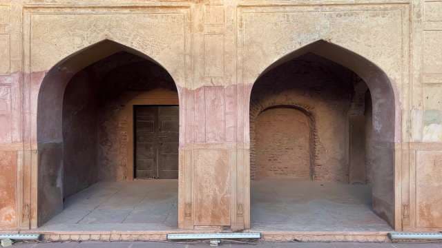 Historic Mughal Arched Doorways at Agra Fort
