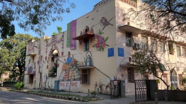 Vibrant Street Art at Lodhi Art District, New Delhi