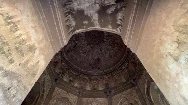 Ancient Stone Dome Architecture Interior in India