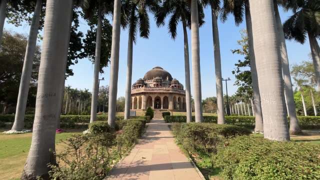 Majestic Tomb Amidst Palms in Lodhi Garden Delhi