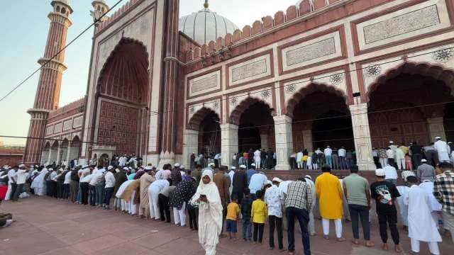 Congregational Prayers at Jama Masjid in Delhi