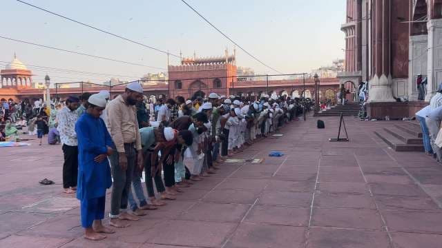 Congregational Prayers at Jama Masjid During Ramadan