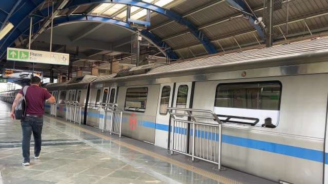 Daily Life at Delhi Metro Station During Rush Hour