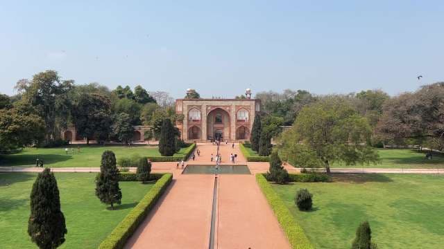 Majestic Mughal Garden at Humayun's Tomb, Delhi