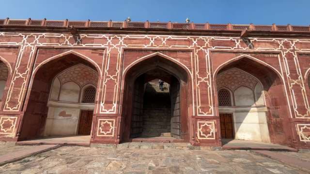 Majestic Red Sandstone Gateway of Humayun's Tomb, Delhi