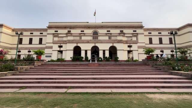 Historic Jaipur Museum Building and Entrance Perspective