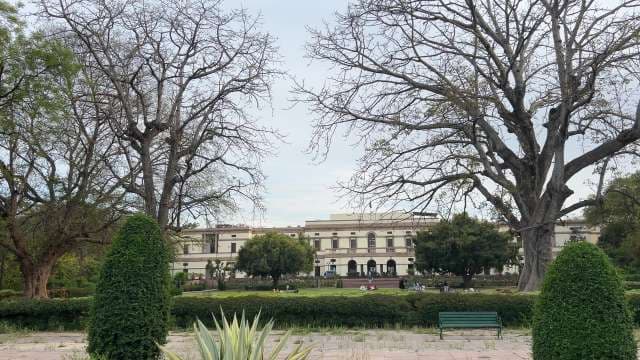 Historic University of Pune Campus With Grand Colonial Building