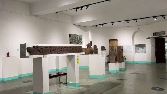 Ancient Sculptures Displayed in Indian Museum Gallery