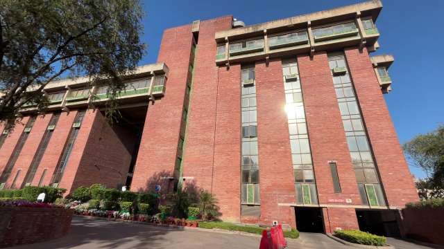 Modern Red Brick Institutional Building in New Delhi