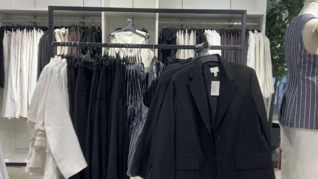 Modern Business Attire Display in Fashion Boutique