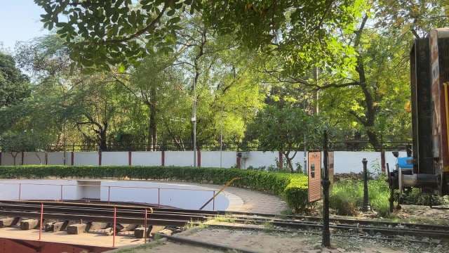 Historic Railway Turntable at National Rail Museum Delhi