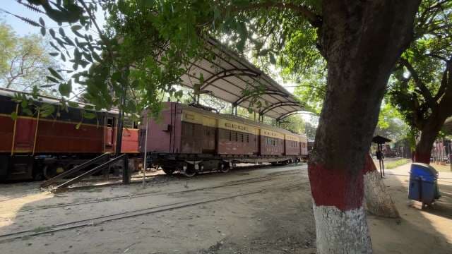 Vintage Indian Train Car at National Rail Museum