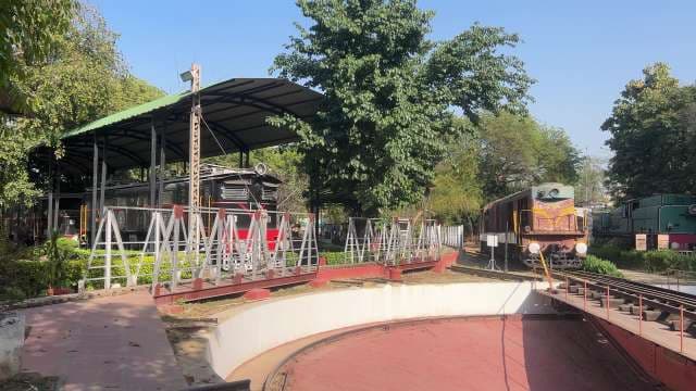 Historic Locomotives Displayed at National Rail Museum Delhi