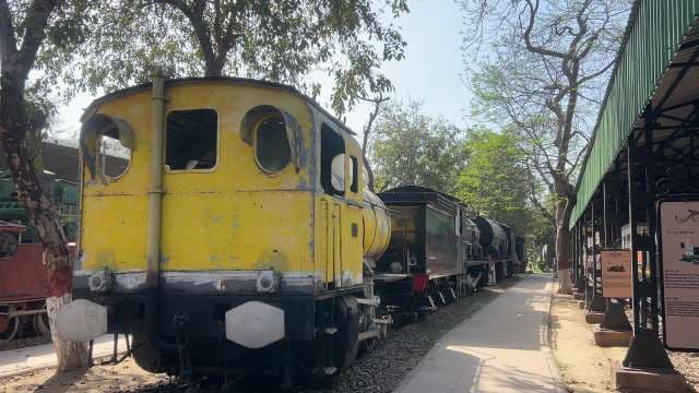 Historic Steam Locomotive Displayed at National Rail Museum Delhi