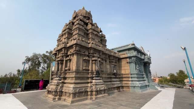 Ancient Hindu Temple Architecture at Hyderabad Hilltop