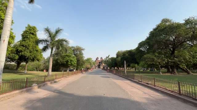 Historic Lodi Gardens Walkway in New Delhi