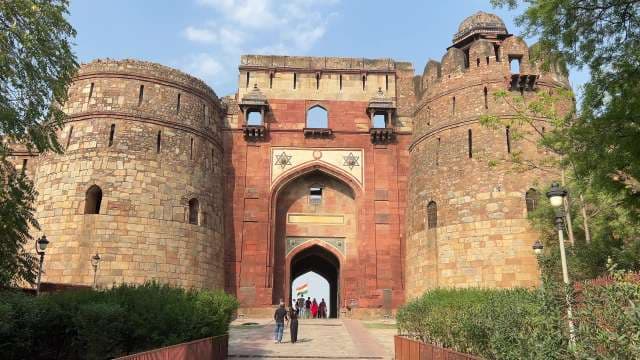 Exploring the Historic Gates of Purana Qila Fort in Delhi