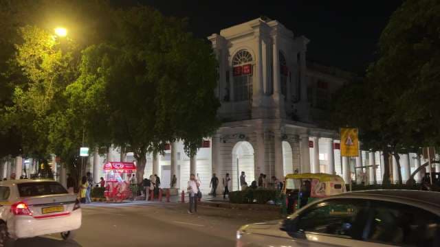 Nightlife and Street Scenes at Connaught Place Delhi