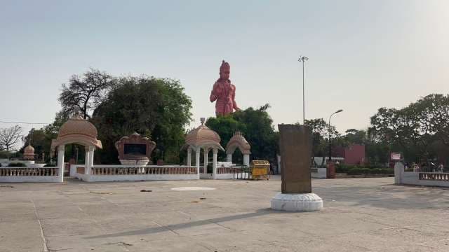 Majestic Hanuman Statue at Sankat Mochan Temple Varanasi