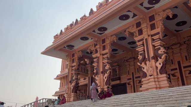 Grand South Indian Temple Entrance With Intricate Carvings