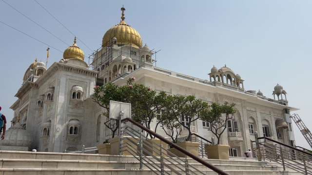Golden Domes of Gurudwara Bangla Sahib Delhi
