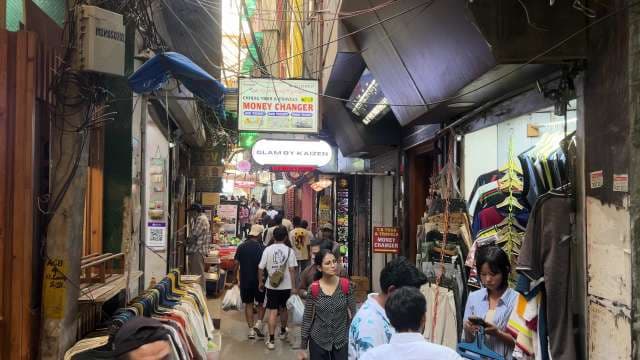Majnu Ka Tila Street in New Delhi