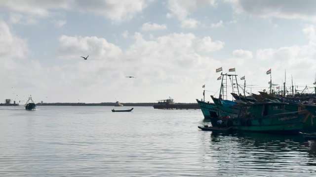 Serene Morning at Veraval Fishing Harbor in Gujarat