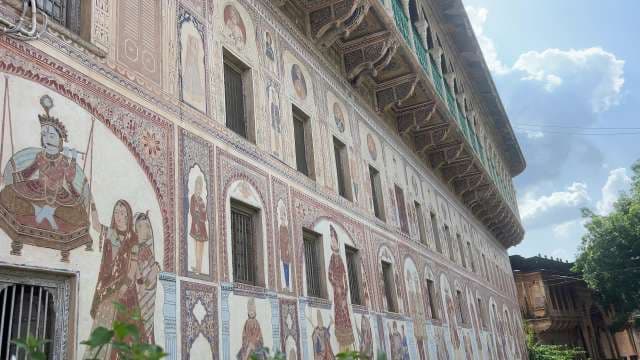 Intricate Frescoes of Shekhawati Haveli, Rajasthan