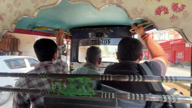 Inside an Indian Auto Rickshaw Ride Through Busy Streets
