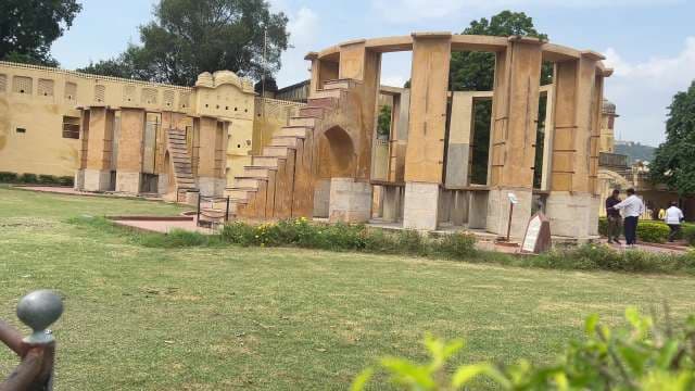 Historic Jantar Mantar Observatory Structures in Jaipur