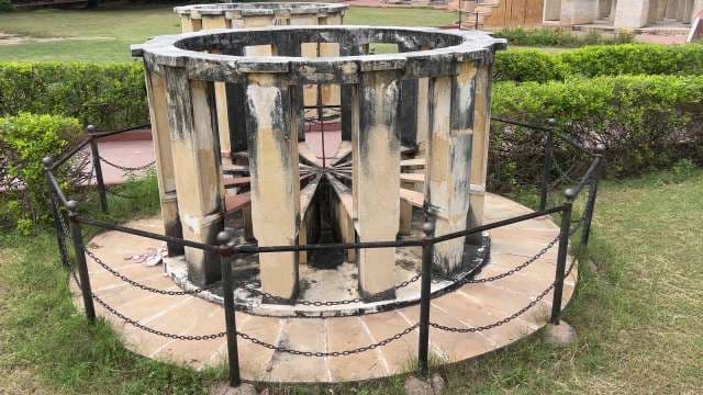 Historic Sundial Instrument at Jantar Mantar Jaipur