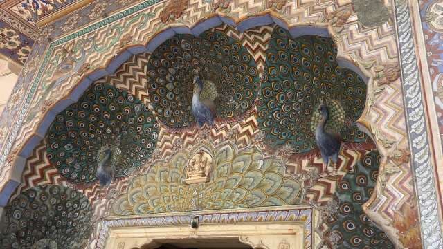 Stunning Peacock Gate at Jaipur City Palace