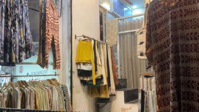 Colorful Traditional Clothing Display at Street Boutique