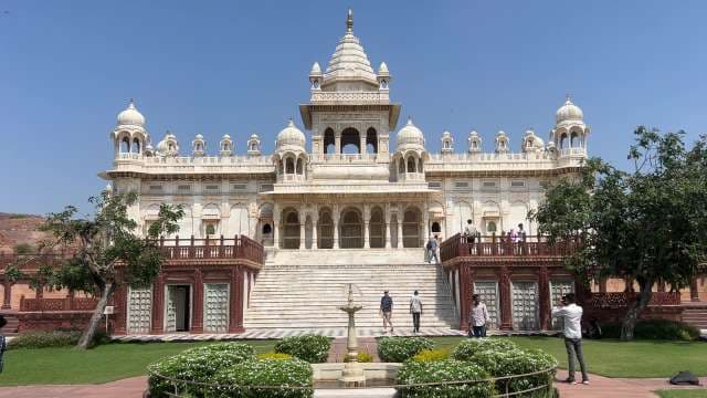 Majestic Jaswant Thada Marble Cenotaph in Jodhpur, India