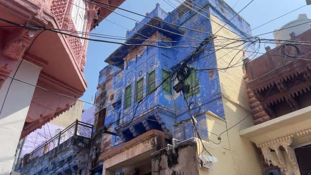 Majestic Blue Haveli in Jodhpur's Historic Old City Streets