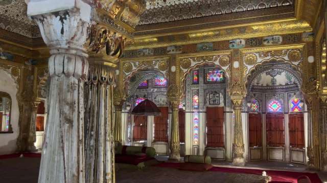Majestic Royal Palace Interior With Ornate Gold Decor