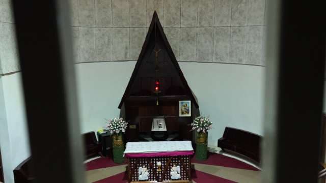 Inside a Catholic Church: Altar and Sanctuary Setup