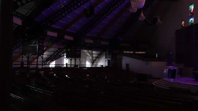 Stunning Interior of a Dark Modern Church