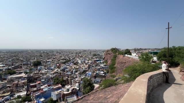 Aerial View of Jodhpur’s Blue City From Mehrangarh Fort