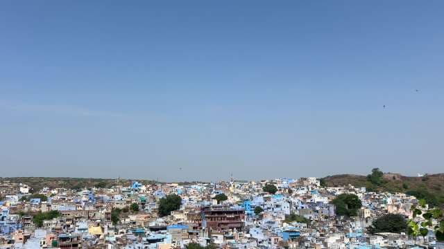 Aerial View of Jodhpur's Stunning Blue City in Rajasthan
