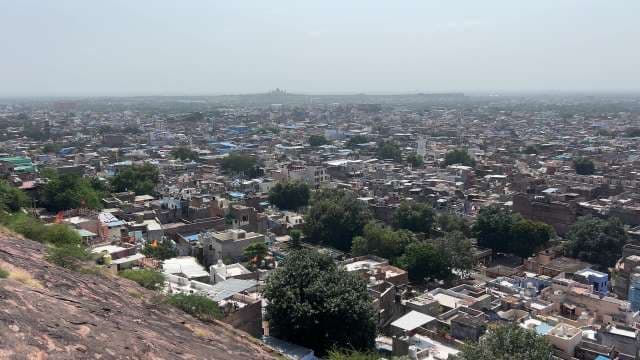 Expansive Cityscape View of Jodhpur from Hilltop